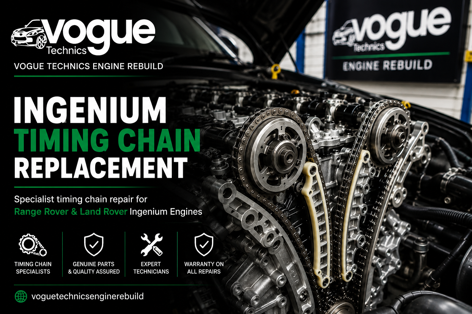 Range Rover Timing Chain Specialists Vogue Technics Grays