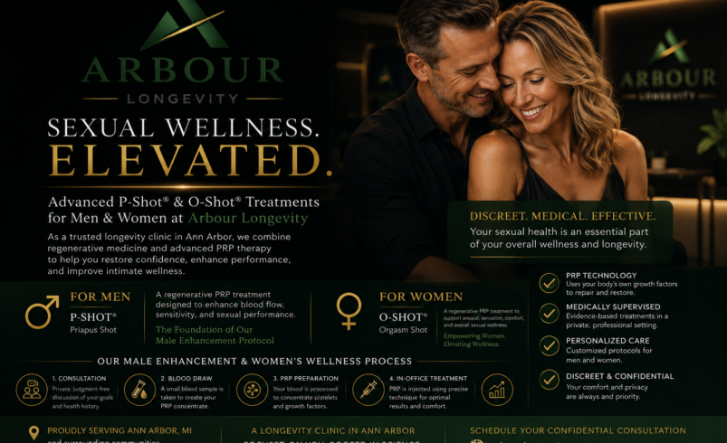 Longevity Clinic in Ann Arbor: P-Shot and O-Shot Treatments
