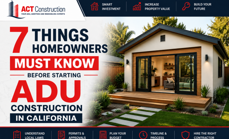 7 Things Homeowners Must Know Before Starting ADU Construction In California