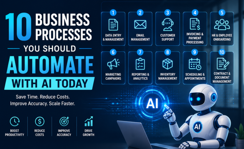 10 Business Processes You Should Automate with AI Today