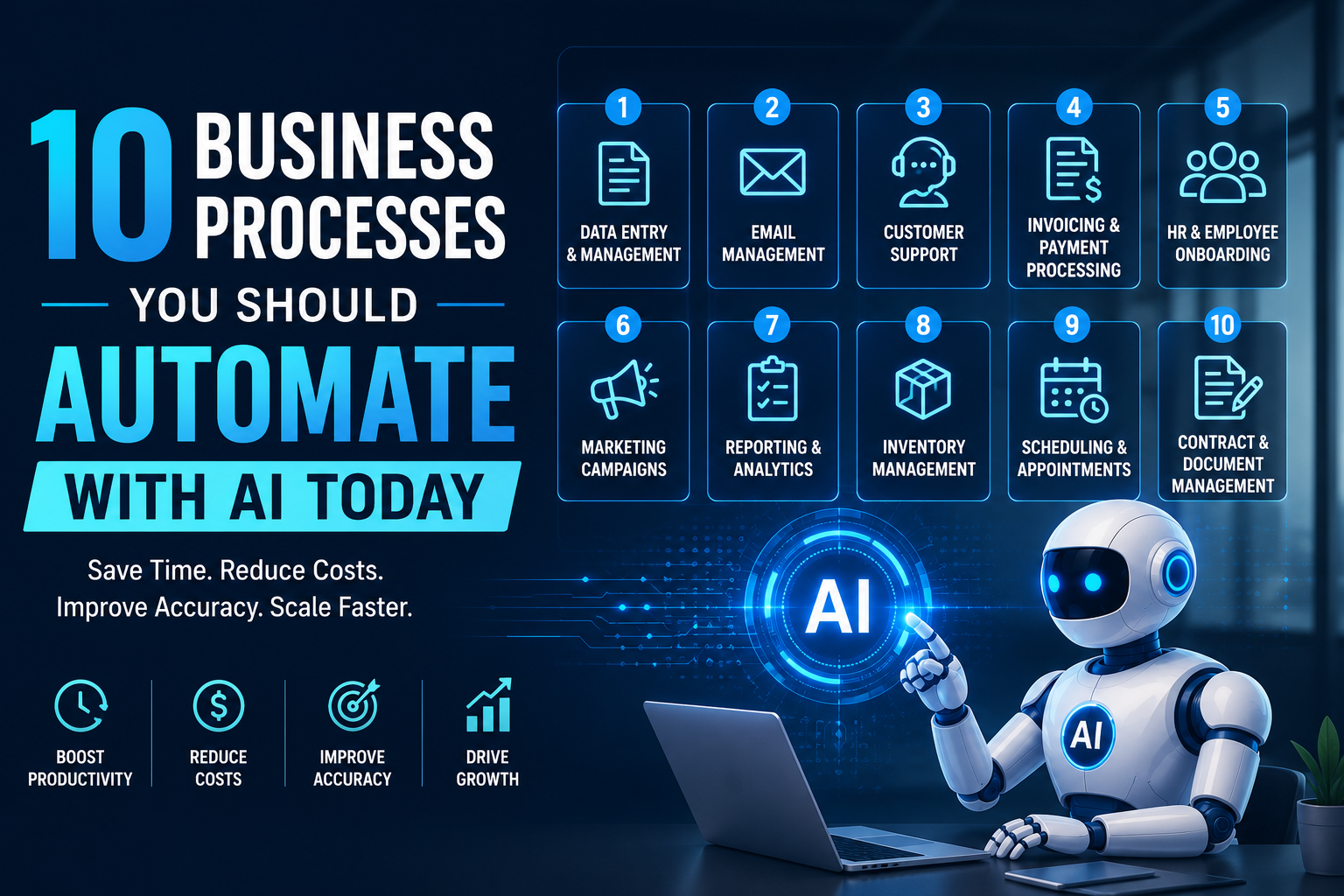 10 Business Processes You Should Automate with AI Today