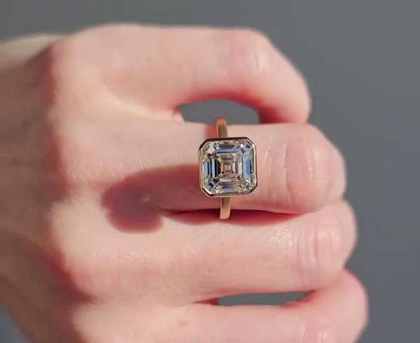 Modern Bridal Trends Featuring Asscher Cut Lab Grown Diamond Ring Styles