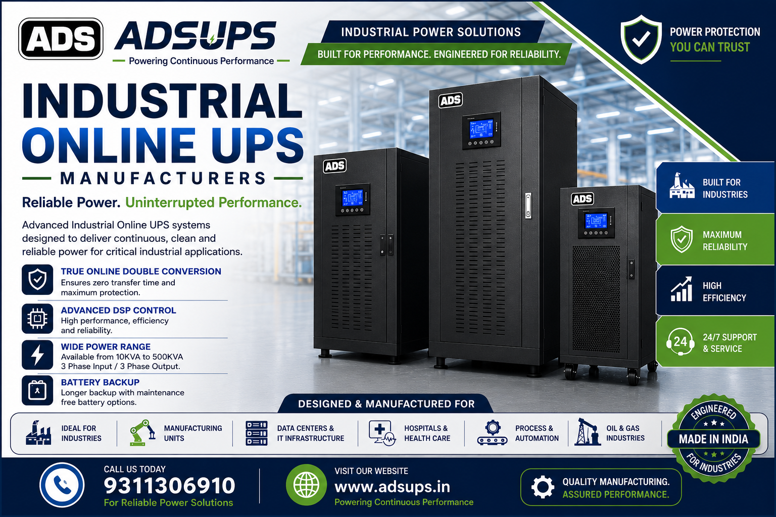 Industrial Online UPS Manufacture