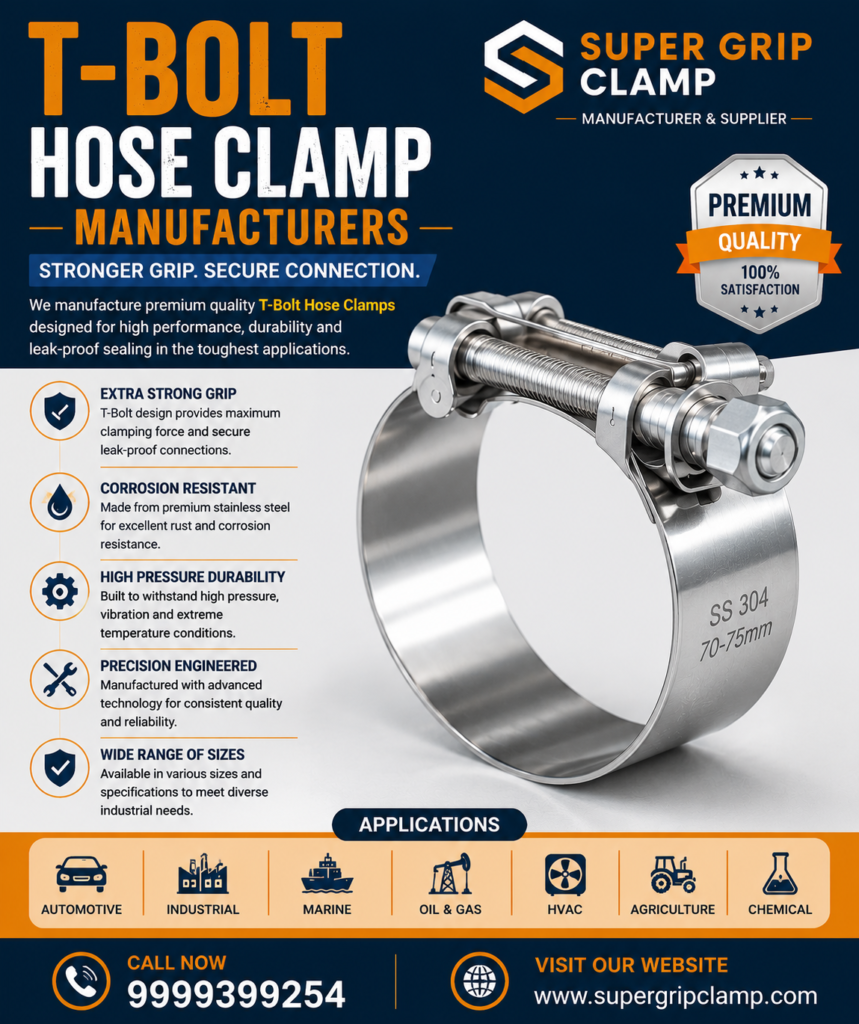Heavy Duty Hose Clamp Manufacturer in Gurgaon –