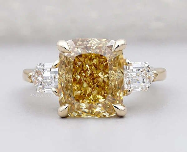 Affordable Yellow Diamond Engagement Ring Ideas