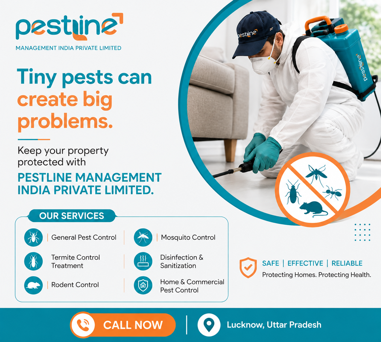 Reliable Pest Management Solutions for Homes and Businesses in Lucknow