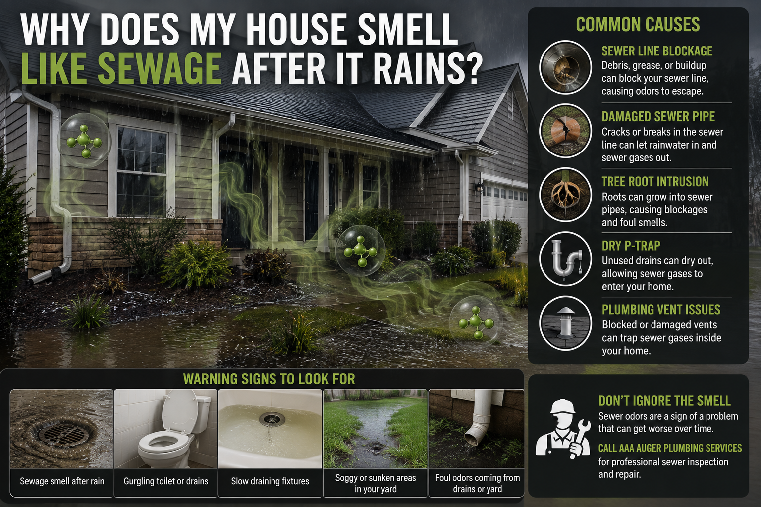 Why Does My House Smell Like Sewage After It Rains?