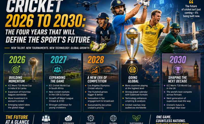 Cricket 2026 to 2030: The Four Years That Will Define the Sport’s Future