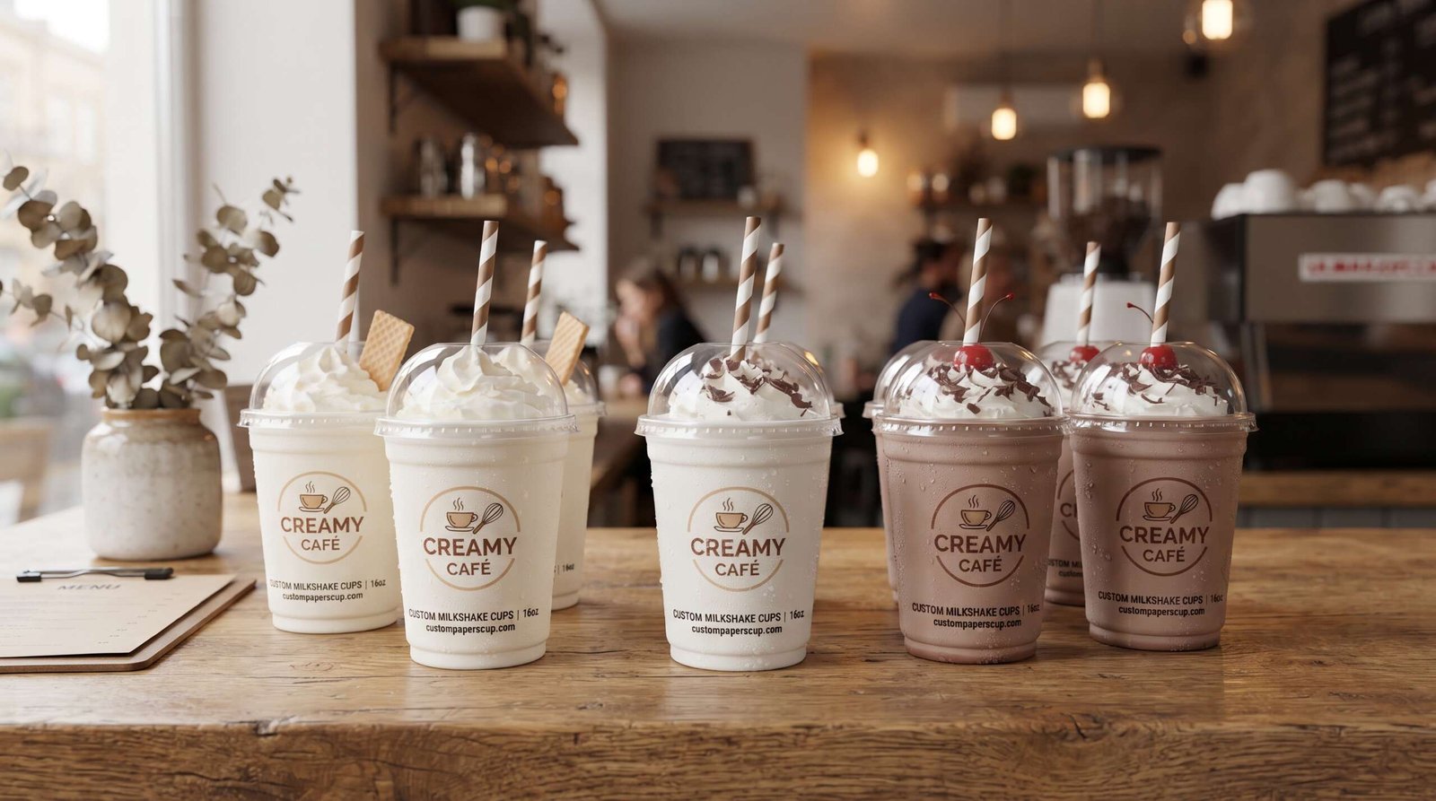 Custom Milkshake Cups Make Drinks Better