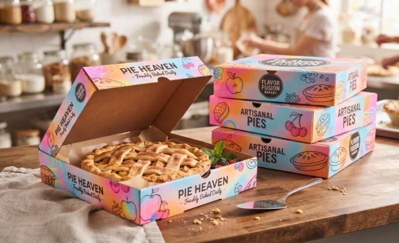 Custom Pie Boxes for Bakery Branding and Protection