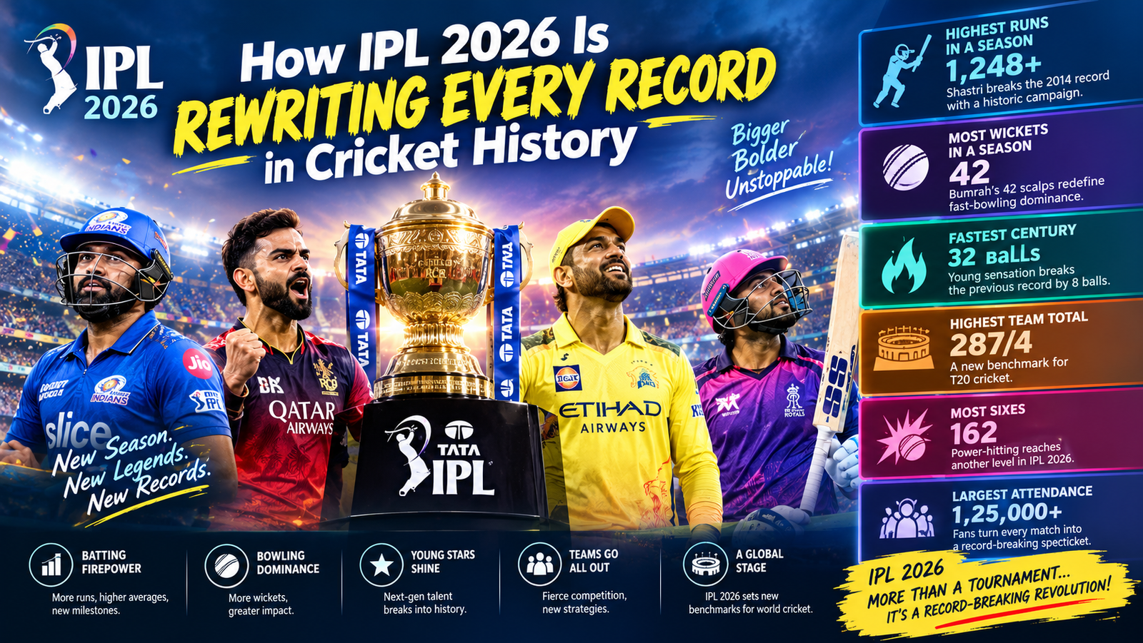 How IPL 2026 Is Rewriting Every Record in Cricket History