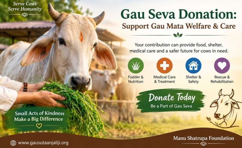 Gau Seva Donation: Support Gau Mata Welfare & Care