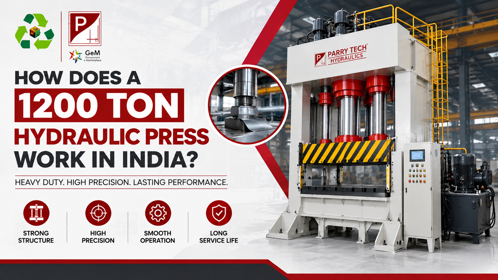 How Does a 1200 Ton Hydraulic Press Work in India?