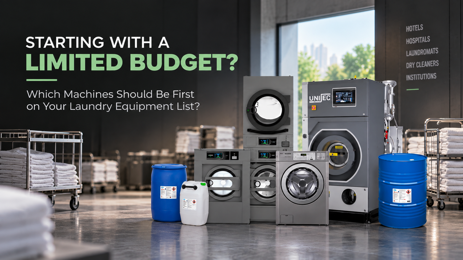 Starting with a Limited Budget? Which Machines Should Be First on Your Laundry Equipment List?