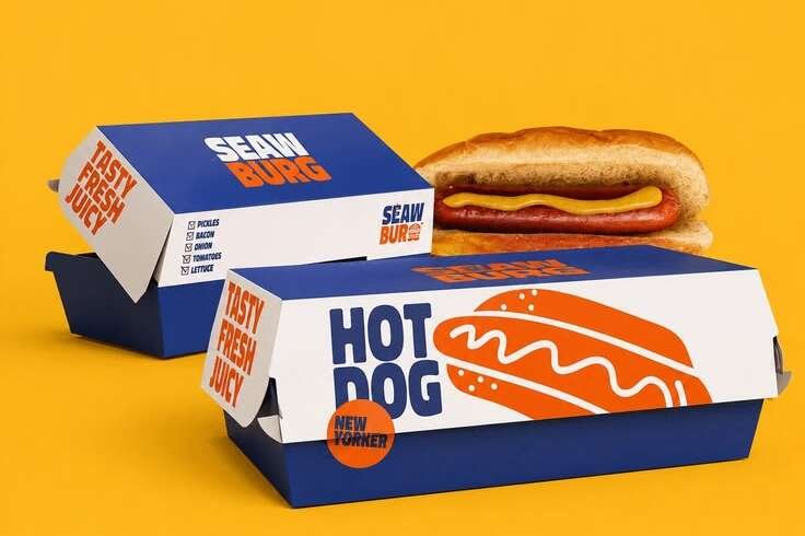 Custom Hot Dog Boxes | Custom Printed Hot Dog Packaging