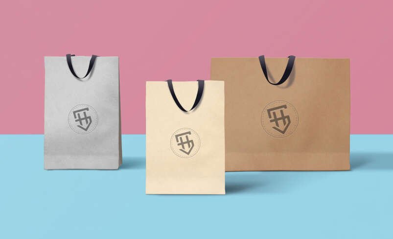 Custom Paper Bags Modern Business Packaging