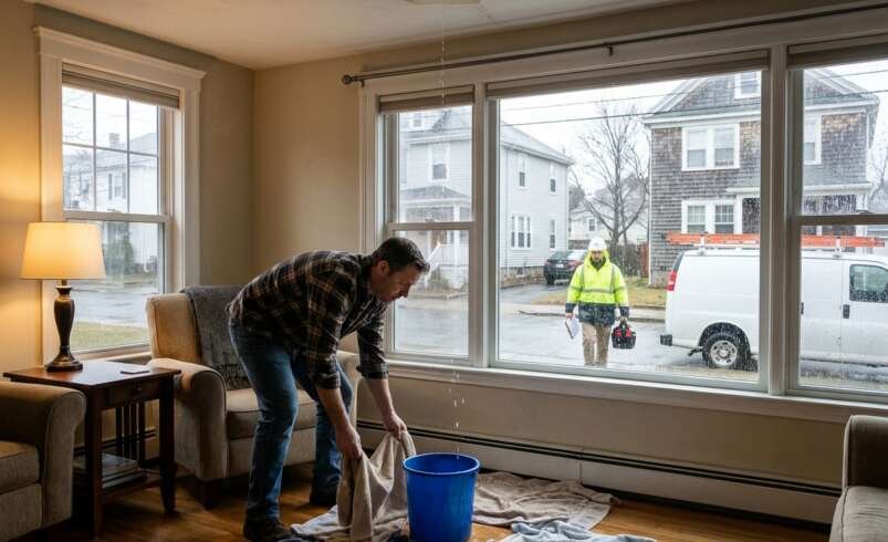 How Can You Reduce Interior Water Damage While Waiting for Emergency Roof Repair in Pawtucket RI