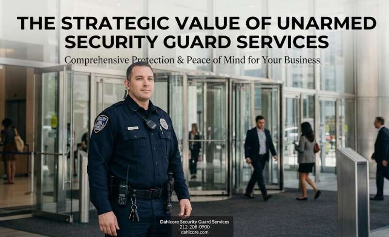 The Strategic Value of Unarmed Security Guard Services: Comprehensive Protection Without Compromise