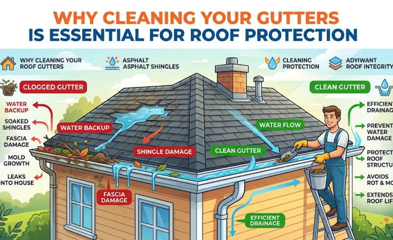 Why Cleaning Your Gutters Is Essential for Roof Protection